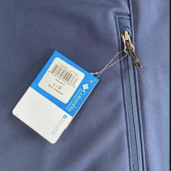 Columbia Men's Ascender II Soft Shell Navy Jacket 20th Century Emb on chest L - Picture 4 of 8